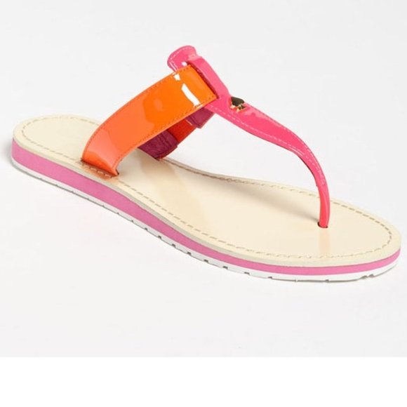 kate spade Shoes - Kate Spade Neon Thong Flip Flop Sandals
